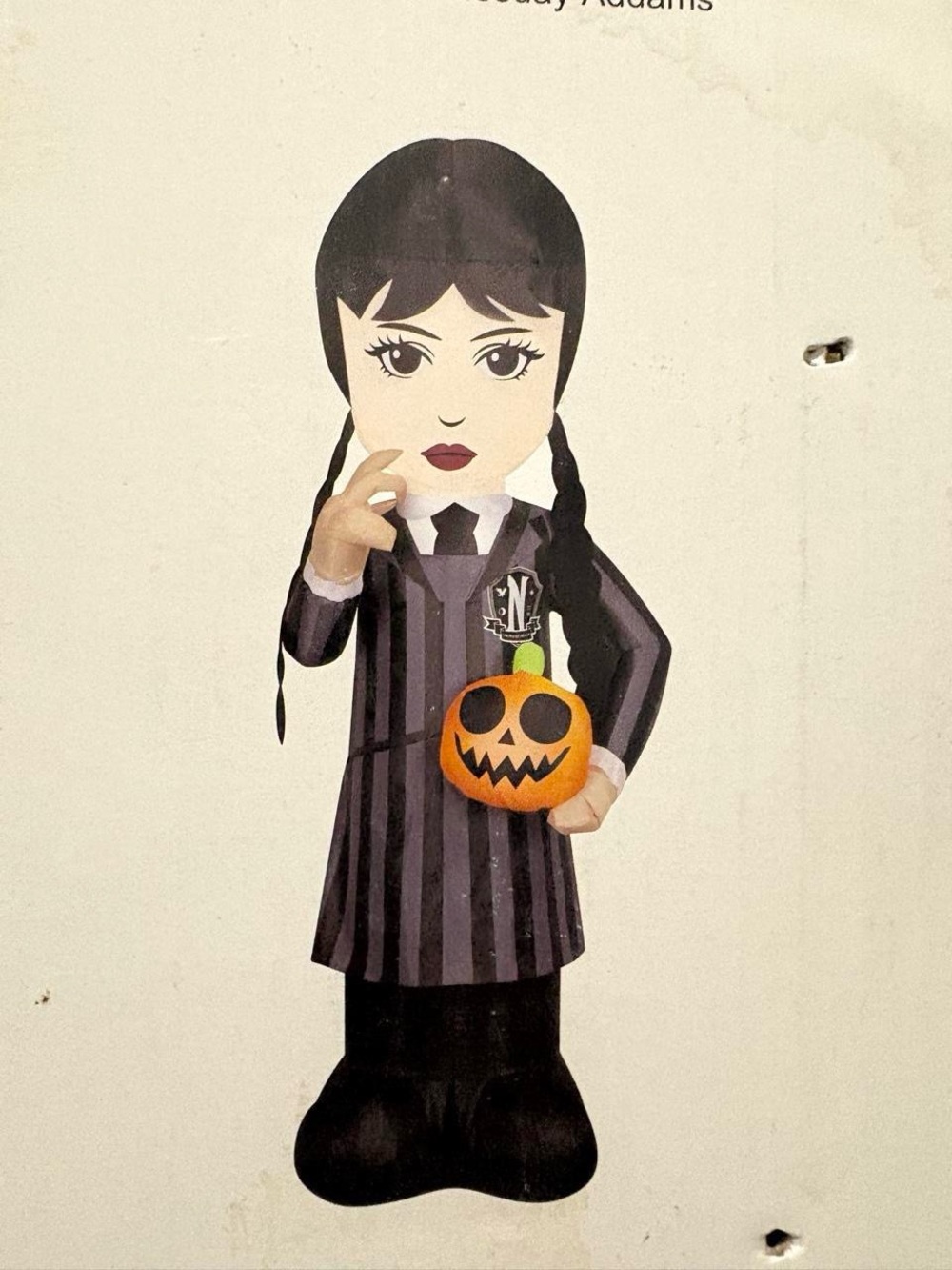Wednesday Addams Gemmy Airblown Inflatable 5 ft Halloween Yard Decor Display